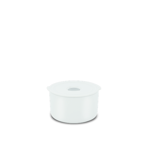  Hộp dưỡng sinh tròn đựng thực phẩm 13 cm + nắp (K) - Dưỡng Sinh - Trắng 