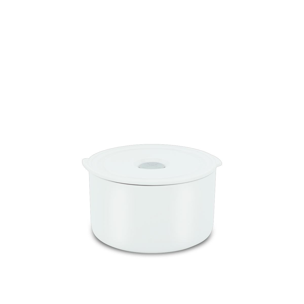 Hộp dưỡng sinh tròn đựng thực phẩm 15 cm + nắp (K) - Dưỡng Sinh - Trắng