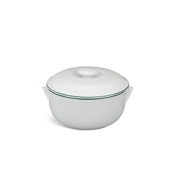 Thố + nắp - Jasmine - Chỉ Xanh Lá