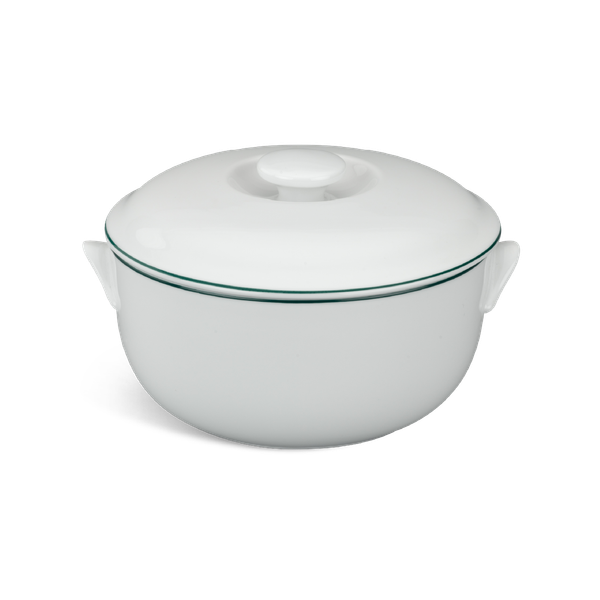 Thố + nắp - Jasmine - Chỉ Xanh Lá