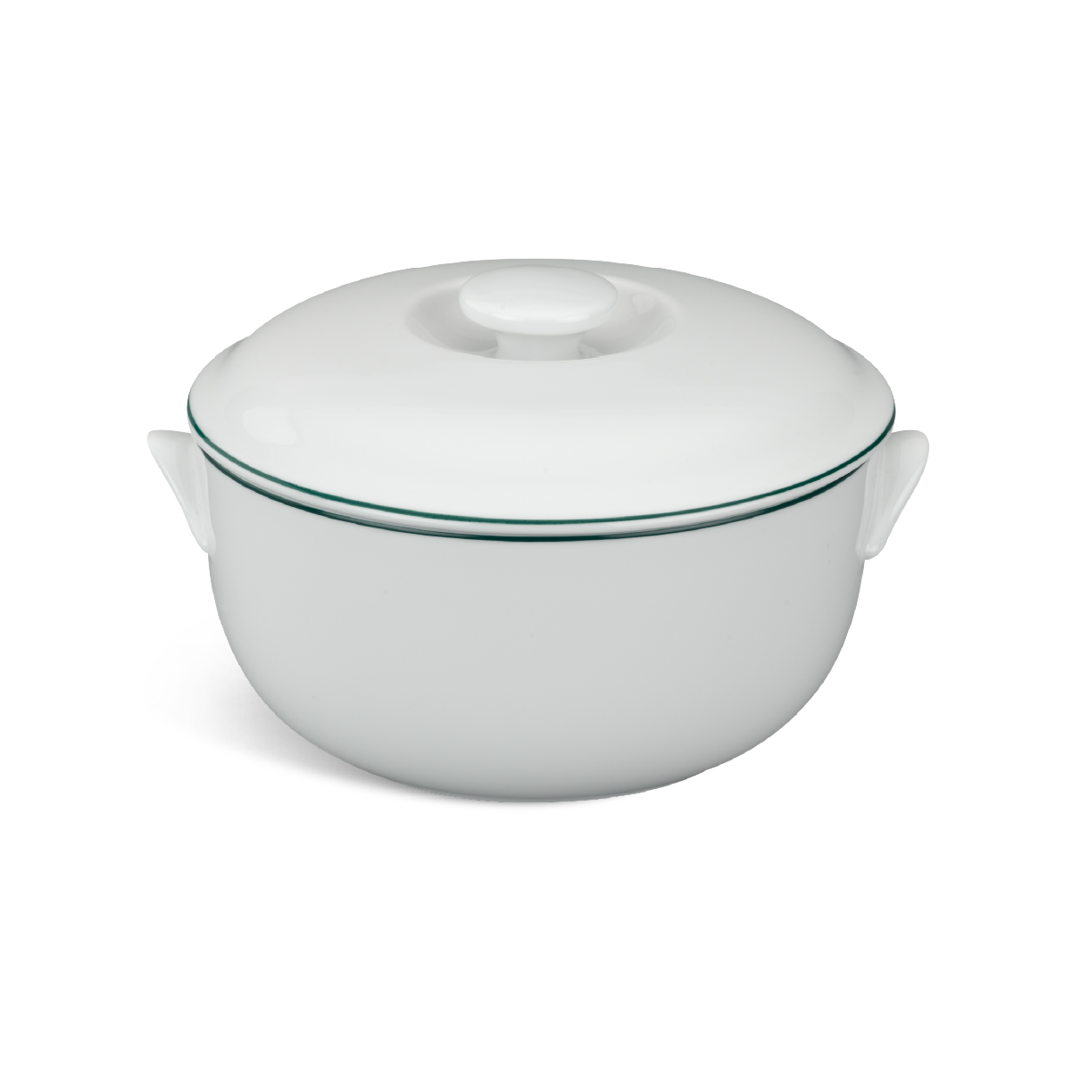 Thố + nắp - Jasmine - Chỉ Xanh Lá