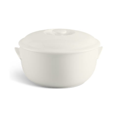  Thố 18 cm + nắp - Jasmine Lys - Trắng Ngà 