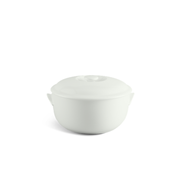 Thố 18 cm + nắp - Jasmine Lys - Trắng Ngà