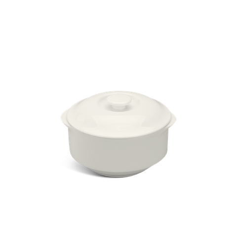  Thố cá nhân 9.7 cm + nắp - Jasmine Lys - Trắng Ngà 