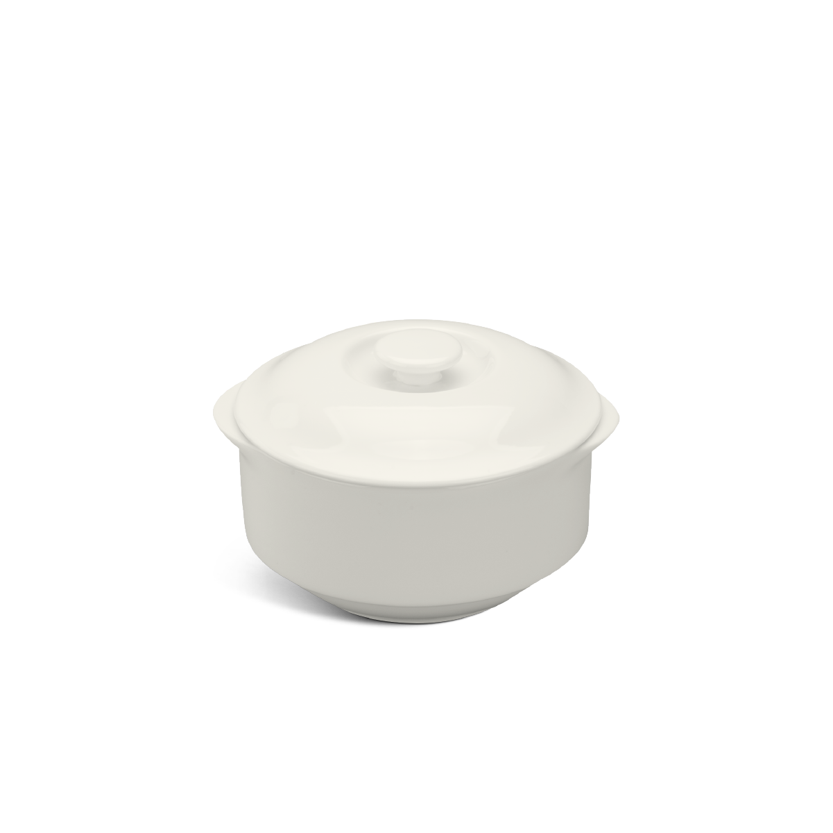 Thố cá nhân 9.7 cm + nắp - Jasmine Lys - Trắng Ngà