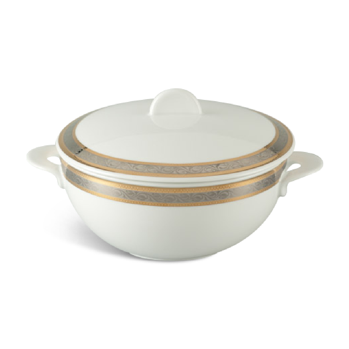 Thố Sago Hoa Hồng 19cm