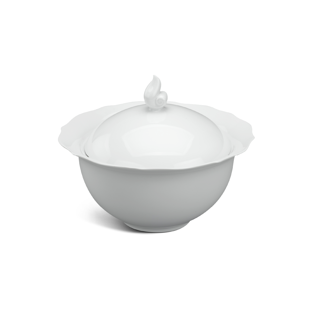 Thố + nắp 18 cm - Mẫu Đơn IFP - Trắng Ngà