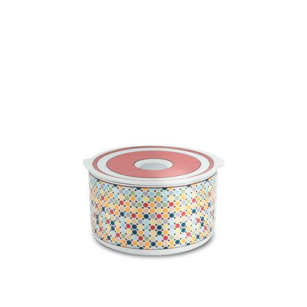 Hộp dưỡng sinh tròn đựng thực phẩm 15 cm + nắp (K) - Dưỡng Sinh - Mosaic