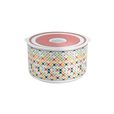  Hộp Cơm, Đựng Thực Phẩm Giữ Nhiệt Sứ Dưỡng Sinh Minh Long - 13cm - Mosaic 