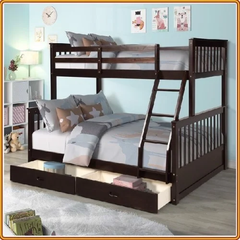 Giường Tầng K.bed 1m6*1m2 Gỗ Tự Nhiên