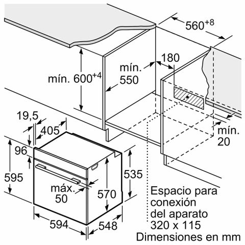 Lò Nướng Bosch HBA5360S0 Seri 6