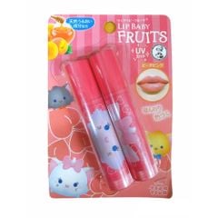 Set 2 Son Dưỡng Môi Rohto Lip Baby Color Fruits Bản Đặc Biệt