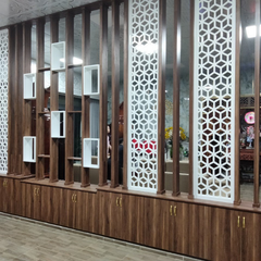 Lam gỗ phòng khách LG18