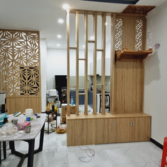 Lam gỗ phòng khách LG19