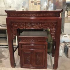 Bàn thờ gia tiên gỗ sồi mẫu BT04
