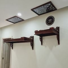 Bàn thờ treo tường gỗ tự nhiên mẫu MS18
