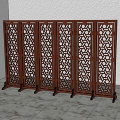 Bình phong gỗ cắt cnc mẫu BP09