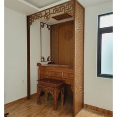 Vách phòng thờ đẹp mẫu PT43