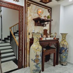 Trang trí vách ốp phòng thờ mẫu PT22