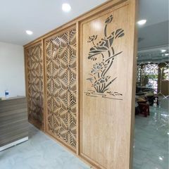Vách ngăn phòng khách và bếp PK09