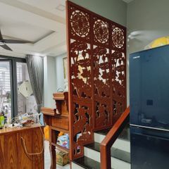 Vách ngăn phòng thờ phật hoa sen mẫu PT23