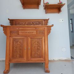 Bàn thờ gia tiên (Tủ thờ) gỗ gõ GG15