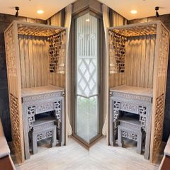 Vách ngăn phòng thờ chung cư PT04