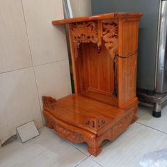 Bàn thờ ông địa gỗ xoan không cột mẫu ODX4