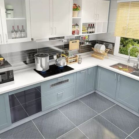 Tủ bếp gỗ hiện đại TB21