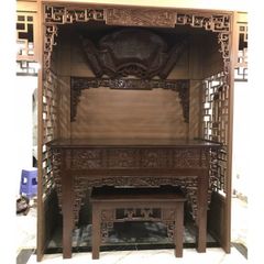 Mẫu vách ngăn phòng thờ sang trọng PT27