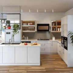 Tủ bếp trắng hiện đại TB23