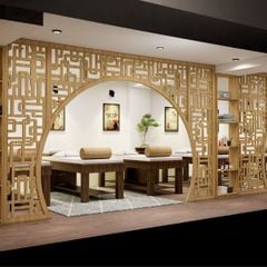 Thiết kế vách ngăn Spa đẹp NH02