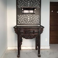 Bàn thờ gia tiên gỗ muồng 1 tầng GM10