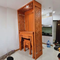 Thi công Vách ngăn phòng thờ đẹp PT10