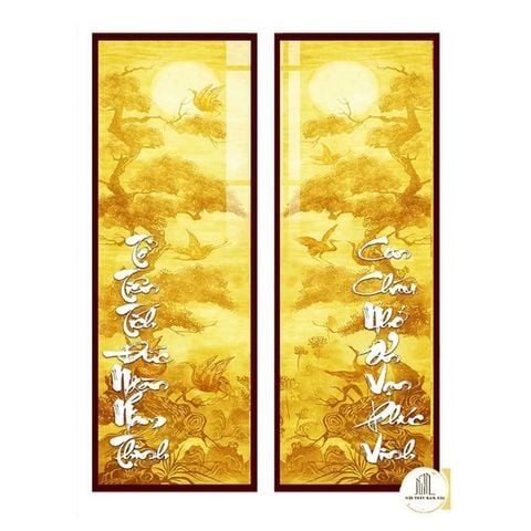 Tranh đèn trúc chỉ đối Cửu huyền thất tổ mẫu DD08