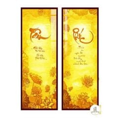 Tranh đèn trúc chỉ đối Tâm Phúc mẫu DD10