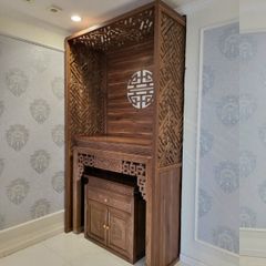 Mẫu vách phòng thờ tạo không gian thờ cúng riêng PT32
