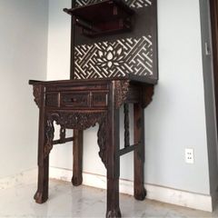 Bàn thờ gia tiên gỗ muồng 1 tầng GM10