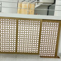 Vách cửa lùa cnc kết hợp mica mẫu CL10
