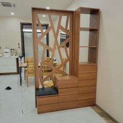 Kệ ngăn phòng khách bằng gỗ KPK11