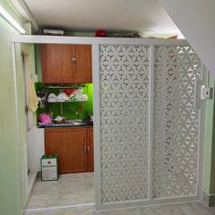 Vách cửa lùa hoa văn trắng mẫu CL11