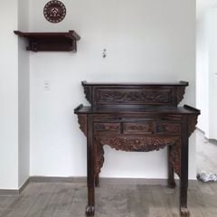 Bàn thờ gia tiên gỗ muồng 2 tầng GM11