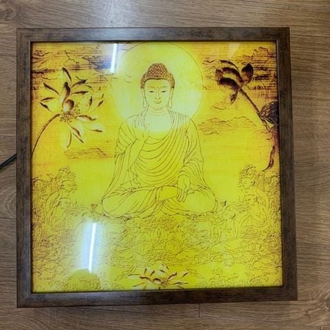 Tranh đèn vuông Phật mẫu DV07