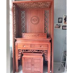 Trọn bộ vách ngăn phòng thờ đẹp cho chung cư PT06