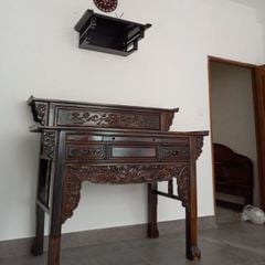Bàn thờ gia tiên gỗ muồng 2 tầng GM11