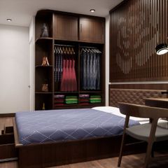 Giường gỗ sồi tự nhiên mẫu G11