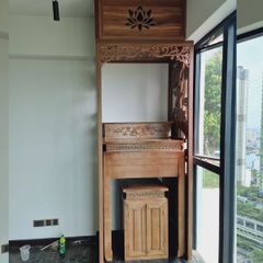 Mẫu vách ngăn phòng thờ cho chung cư PT12