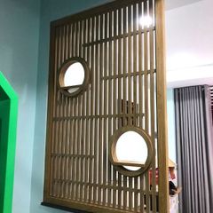 Mẫu vách ngăn cầu thang bằng gỗ mẫu CT07