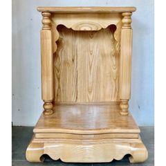 Bàn thờ ông địa gỗ sồi mẫu sồi cột ODS14