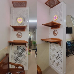 Vách ngăn bàn thờ treo VTT28